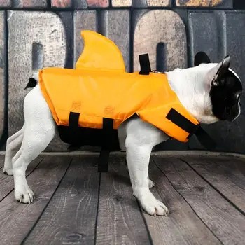 Pet Suns, Glābšanas Veste Apģērbu Suņiem Veste Drošības Apģērbs Dzīves Suņu Apģērbu Piederumi Vasarā Peldkostīmi Haizivs Spuras Riņķis #2