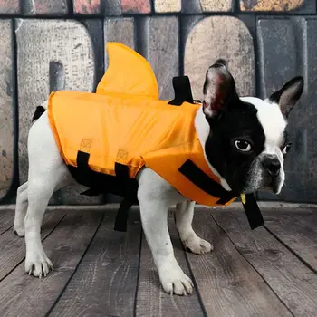 Pet Suns, Glābšanas Veste Apģērbu Suņiem Veste Drošības Apģērbs Dzīves Suņu Apģērbu Piederumi Vasarā Peldkostīmi Haizivs Spuras Riņķis #2