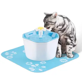 Pet Suns, Kaķis Bļodā Strūklaka Elektriskie Automātiskie Ūdens Padevē Izsmidzinātājs Ar Ziedu Kaķiem, Suņiem, Dzeramā Pet Produkti