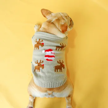 PETCIRCLE Suņu Apģērbu Elk Džemperis franču Buldogs Corgi Mopsis Suns Maziem un Vidējiem Pet Suns, Spring & Autumn Suņu Kostīms, Džemperis