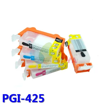 PGI425 CLI426 Uzpildāmas tintes kārtridži Canon Pixma MG5240 MG5140 IP4840 IX6540 IP4940 MG5340 MX894 MX884 MX714 IX ar mikroshēmām 23311