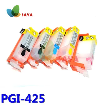PGI425 CLI426 Uzpildāmas tintes kārtridži Canon Pixma MG5240 MG5140 IP4840 IX6540 IP4940 MG5340 MX894 MX884 MX714 IX ar mikroshēmām