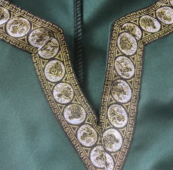 Pieauguši Vīrieši Viduslaiku Bruņinieks Warrior Kostīmu Zaļā Tunika Apģērbu Norman Chevalier Pīt Viking Pirātu Saxon LARP Top Krekls Vīriešiem