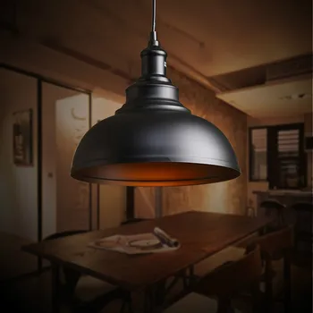 Piekariņu Gaismas Bēniņi Rūpniecības Vintage Kulons Lampa Birojā Radošo Edison Kaltas Dzelzs Vienu Galvu Retro Apturēšanu, Apgaismes Iekārtas