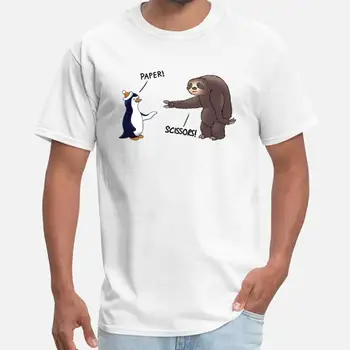 Pielāgota Slinkums un Pingvīns tee kreklu homme coton kid bērnu mandalorian t krekls plus izmēri s-5xl modelis
