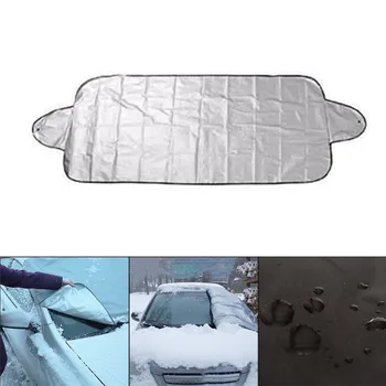 Pilna Aizsardzība Vējstikla Pārsegs 150x70cm Auto Saulessargs Anti-sniega Ūdensizturīgs Sudraba Lenti Auto Piederumi Saulessargs 5334
