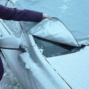 Pilna Aizsardzība Vējstikla Pārsegs 150x70cm Auto Saulessargs Anti-sniega Ūdensizturīgs Sudraba Lenti Auto Piederumi Saulessargs
