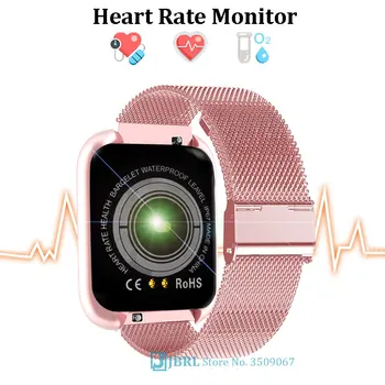 Pilnībā Touch Smart Skatīties Vīrieši Sievietes Smartwatch Android, IOS Smart Pulkstenis Fitnesa Tracker asinsspiediens Bluetooth Smart-skatīties