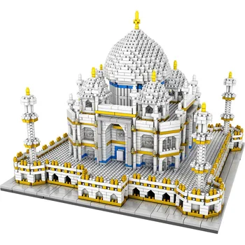 Pilsētas Būvniecības Mini Ķieģeļi Pasaules Arhitektūras Taj Mahal Palace Modelis 3950Pcs Dimanta Celtniecības Bloki, Rotaļlietas, Bērnu Dāvanu 26583