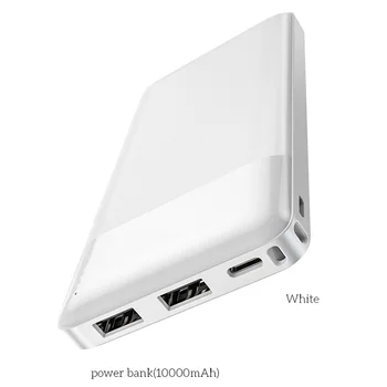PINZHENG 10000 mAh Ultra Plānas Mobile Power LED Gaismas Parāda Spēku USB Porta Izejas Portatīvo Lādētāju Mobile Power Bank