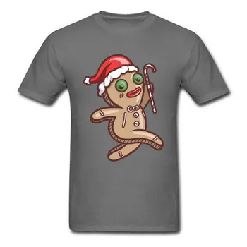 Piparkūkas Man T-krekls Funny Ziemassvētku Santa Claus Drukāšana, Topi, t-veida Apkalpes Kakla Kokvilnas ar Īsām Piedurknēm T Krekli Vīriešu Vasaras TShirt