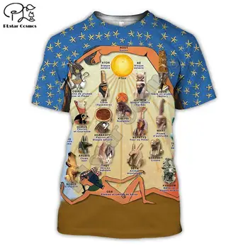 PLstar CosmosHorus Horus, Seno Ēģiptiešu Dieva Acs Ēģiptes Faraons Anubis sejas 3dPrint T-krekls Vīriešiem/Sievietēm Unisex Streetwear S-9