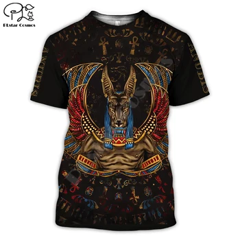 PLstar CosmosHorus Horus, Seno Ēģiptiešu Dieva Acs Ēģiptes Faraons Anubis sejas 3dPrint T-krekls Vīriešiem/Sievietēm Unisex Streetwear S-9