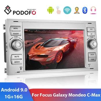 Podofo 2 din Android 9.0 Auto Radio Multimediju Atskaņotājs, 2 Din 7
