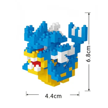 Pokemon, Celtniecības Bloki, Rotaļlietas Modelis Izglītības Rotājumu Pikachu Mewtwo Charizard Bloku, Ķieģeļu 3D Mazo Samontēti DIY Bērniem Dāvanu