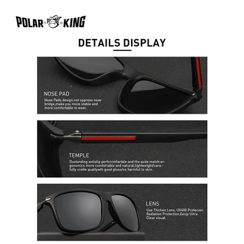Polarking Dizaina Zīmolu Jaunas Polarizētās Saulesbrilles, Vīriešu Modes Tendence Piederumu Vīriešu Brilles, Saules Brilles Oculos Gafas PL457