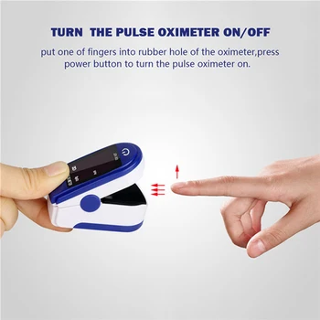 Portatīvo Pirkstu Pulsa oksimetru Asins Skābekļa Piesātinājumu metru Pirkstu Pulsoximeter SPO2 Monitors Oximeter OLED Displeju