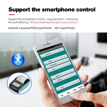 POS 58mm Bluetooth Siltuma Saņemšanas Printeri Mini Portatīvo Android, IOS Mobilā POS Printeri Bezmaksas PIK Logu Android, IOS Printeri