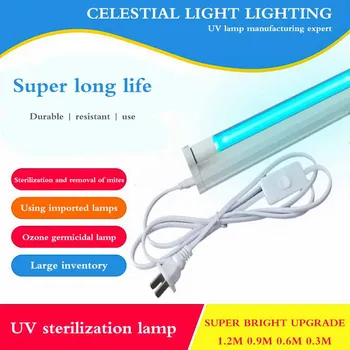 Prakses UV Dezinfekcijas Lampa 20W UV sanitizer Lampu var piestiprināt pie Sienas, Medicīnas Germicidal Lampas Ozona Lampiņa, Mēģenes Turētājs