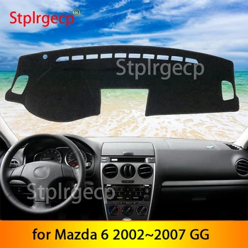 Priekš Mazda 6 2002~2007 GG Anti-Slīdēšanas Paklājiņš Paneļa Vāciņu Pad Saulessargs Dashmat Aizsargātu Piederumi Atenza 2003 2004 2005 2006 Vagons