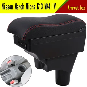 Priekš Nissan March Micra K13 MK4 IV elkoņbalsti kaste