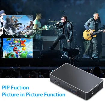 PROZOR 3 Port HDMI Switch with Audio Nosūcējs Ar Tālvadības pulti, 4K, 3D, Atbalsta LOKA PIP Mini HDMI uz HDMI Adaptera Slēdzis