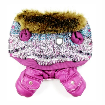 Purple Bubble Kokvilnas Luksusa Kažokādas Apkakle Stila Pet Suņiem, Ziemas Mētelis Populāra Suņu Apģērbu Jauns Mētelis Suņiem Ziemā