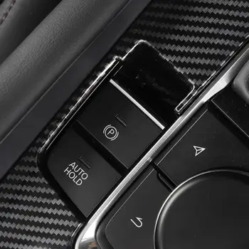 Pārnesumu Pārslēgšanas Paneļa Vāku Priekš Mazda 3 2019-2020 Oglekļa Šķiedras ABS Interjera Konsoles Rīkiem Segtu Auto Interjera Uzlīmes