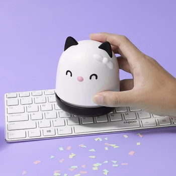 Pārnēsājams Mini Gudrs Kaķis Galda Putekļsūcējs Desktop Keyboard Cleaner Datoru Suka Putekļu Savākt Smarthome