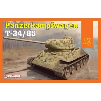 PŪĶIS 7564 1/72 Panzerkampfwagen T-34/85 Mēroga modelis Komplekts