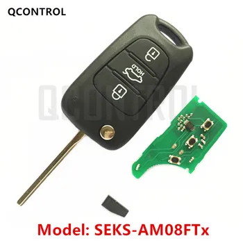QCONTROL Tālvadības Atslēgu Tērps HYUNDAI Auto Transportlīdzekļa CE 0678 SEKS-AM08FTx 433-ES-TP