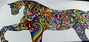 QIYI Krāsains 3D Zirgu Ūdensizturīgs Vannas Dušas Aizkari ar Āķi Poliestera Vannas Aizkari Komplekti Karikatūra Cortinas