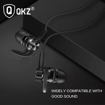 QKZ DT1 Stereo Austiņas HIFI Sporta Darbojas ausu austiņas Super Bass Austiņas Ūdensizturīgs IPX5 Earbuds, caurspīdīga Ar Mic