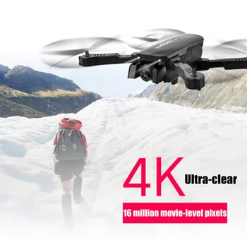 R8 dūkoņa 4K HD gaisa kameras quadcopter optisko plūsmu lidināties smart sekot dual kameras tālvadības helikopters ar kameru