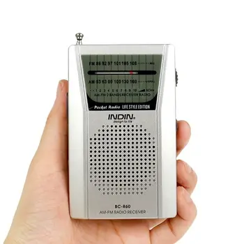 Radio Portatīvo Kabatas Ciparu AM/FM Stereo Iebūvēts Skaļrunis Universālā Teleskopiskā Antena Mini Pasaulē Uztvērējs R60 Radio Karstā Pārdošanas