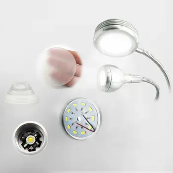 Radošā 2 in 1 Klips, Galda Lampas, Dizaina USB Regulējams Auksti Balta Galda Gaismu, par Uzacu Tetovēšanu, Nagu Mākslas Skaistumu Grims Zvejas