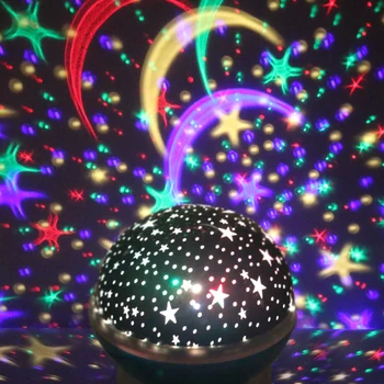 Radošā Dzimšanas dienas Rotaļlietas Projektoru, Akumulatoru, USB Nakts Gaisma Bērniem Jaunums Gaismas Rotaļlietas Romantiska Zvaigžņotām Debesīm LED Nakts Gaisma