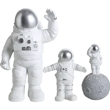 Radošā Jauki Mūsdienu Astronauts Miniatūras Statuetes Sveķu Kuģiem, Mājas Dārzā modes tabletop izstrādājumi, kāzu dekori