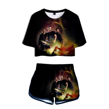 Rasas nabas t krekls + Īsās Bikses Komplekti Pārdabisks T krekls Sezona 15 Sems un Dīns 3D Sieviešu Modes Gadījuma Homewear/Sportswear