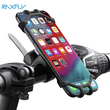 RAXFLY Velosipēdu Tālruņa Turētājs Velosipēdu Mobilo Mobilais Turētājs Motociklu Suporte Celular iPhone Samsung Xiaomi Gsm Houder Fiets
