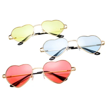 RBRARE ir 2021. Dāmas Sirds Formas Saulesbrilles Metāla Sieviešu Zīmola Dizaineru Modes MĪLESTĪBAS Brilles Rozā Sirds Okeāna Saules Brilles