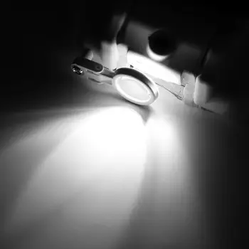 Regulējama Galvas stīpa Briļļu Lupa Palielināmo Stiklu Briļļu Lupa ar LED Gaismas & 6 Objektīvs Lasījumā Rotaslietas Skatīties Remonts