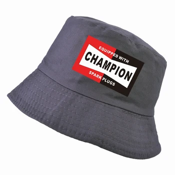Reiz Holivudā Breds Pits Čempions auto logo kausa cepure vīriešiem gadījuma bob panamas zvejnieks klp 18840