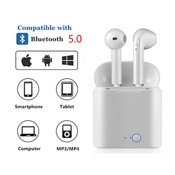 RGLM i7s TWS mini Krāsainu zīmējumu Bluetooth Bezvadu Austiņas Earbuds Ar Uzlādes Lodziņā Sporta Austiņas Visi Smart Mobilajām