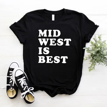 Rietumi Ir Labākais, Drukāt Sieviešu t Kokvilnas Gadījuma Smieklīgu t kreklu Yong Lady Meitene Top Tee Hipster Piliens Kuģa NA-379