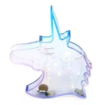 Roku darbs Epoksīda Sveķu Unicorn Formas Monētu Cūciņa Banka Silikona Veidnē DIY 23cm Unicorn Naudas Taupīšanas Pot Sveķu Lodziņā Veidnes Rīks 5333