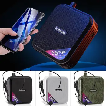 Rolton K600 Portatīvā Bluetooth Skaņas Skaļrunis Skaļrunis Balss Pastiprinātājs Megaphone ar Vadu Mikrofonu MP3 Skolotājs