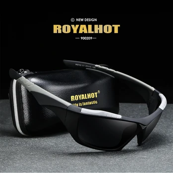 RoyalHot Vīrieši Sievietes Polarizētās Taisnstūra Rāmis Sporta Vintage, Saulesbrilles, Saules Brilles Retro Brilles Toņos Oculos Vīriešu 900209