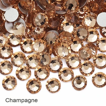 Rožu Fuksijas Rozā Šampanietis ss3-ss30 nagu rhinestones ar plakanu aizmuguri, kas Nav Karstā Noteikt kristāla strass dimanta spīdums akmens DIY apģērbs