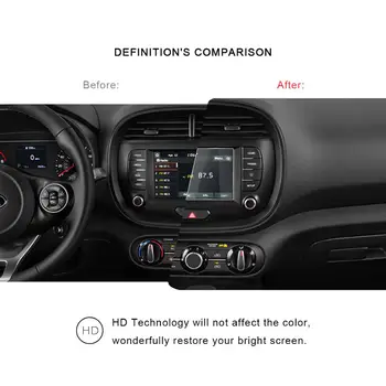 RUIYA Auto Ekrāna Aizsargs, Lai Dvēsele Pastiprinātājs, 7 Collu 2020. Gadam Navigācijas Touch Centrs Ekrānu Auto Interjera Uzlīmes